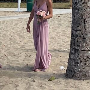Elegant Pink Maxi Dress